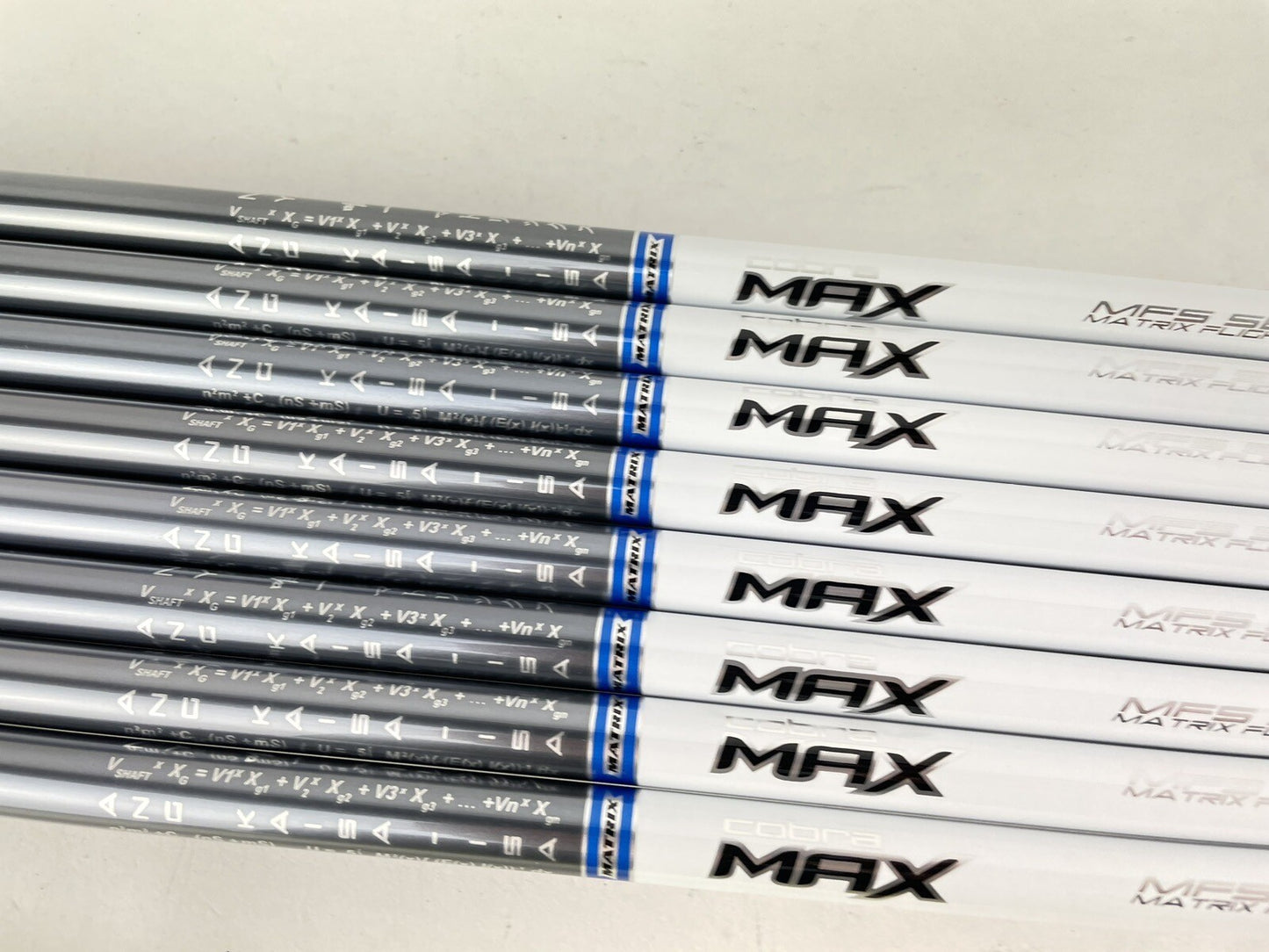 Matrix Ozik White Tie Iron Shaft Set (8) X4 60S Stiff Graphite 42”/0.370 /New4
