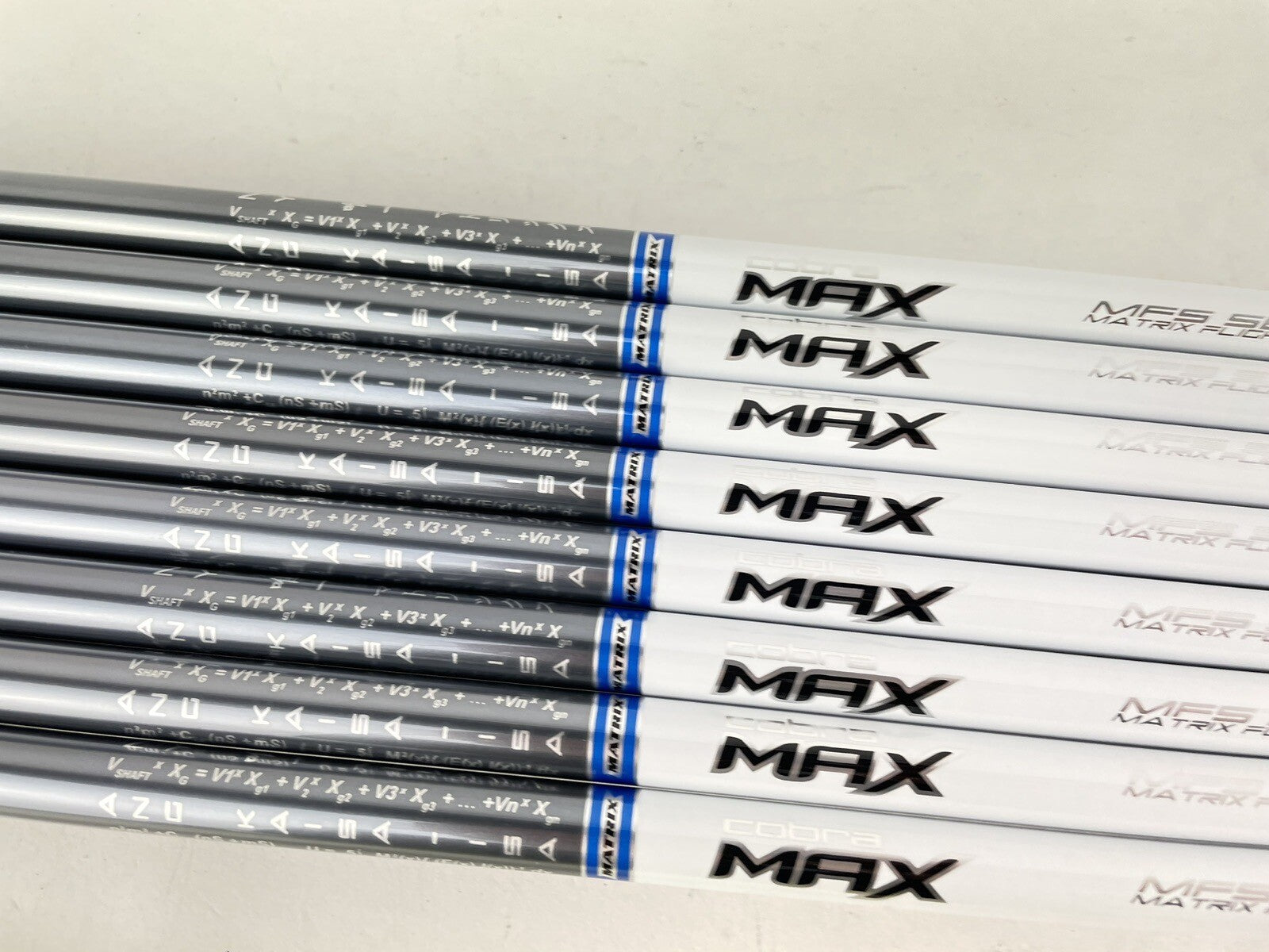 Matrix Ozik White Tie Iron Shaft Set (8) X4 60S Stiff Graphite 42”/0.370 /New4