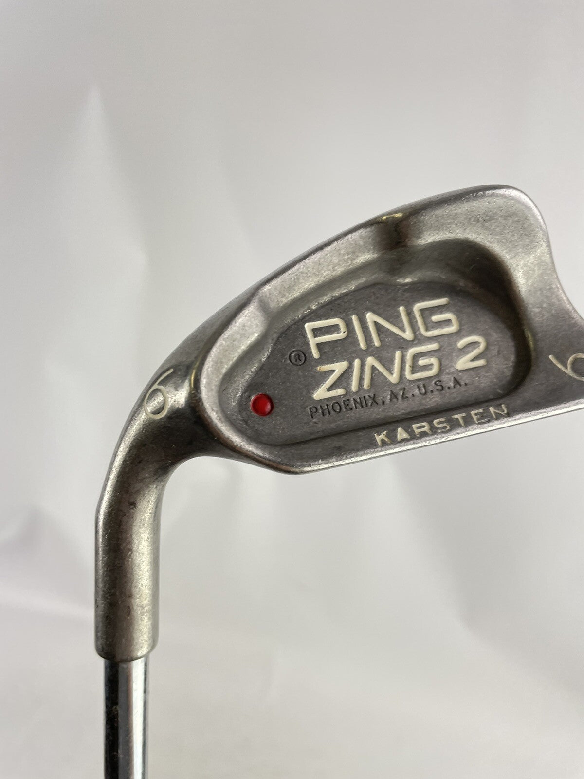 Ping Zing 2 Golf 6 Iron Red Dot Stiff Flex Steel /Left Handed /New Grip /78892