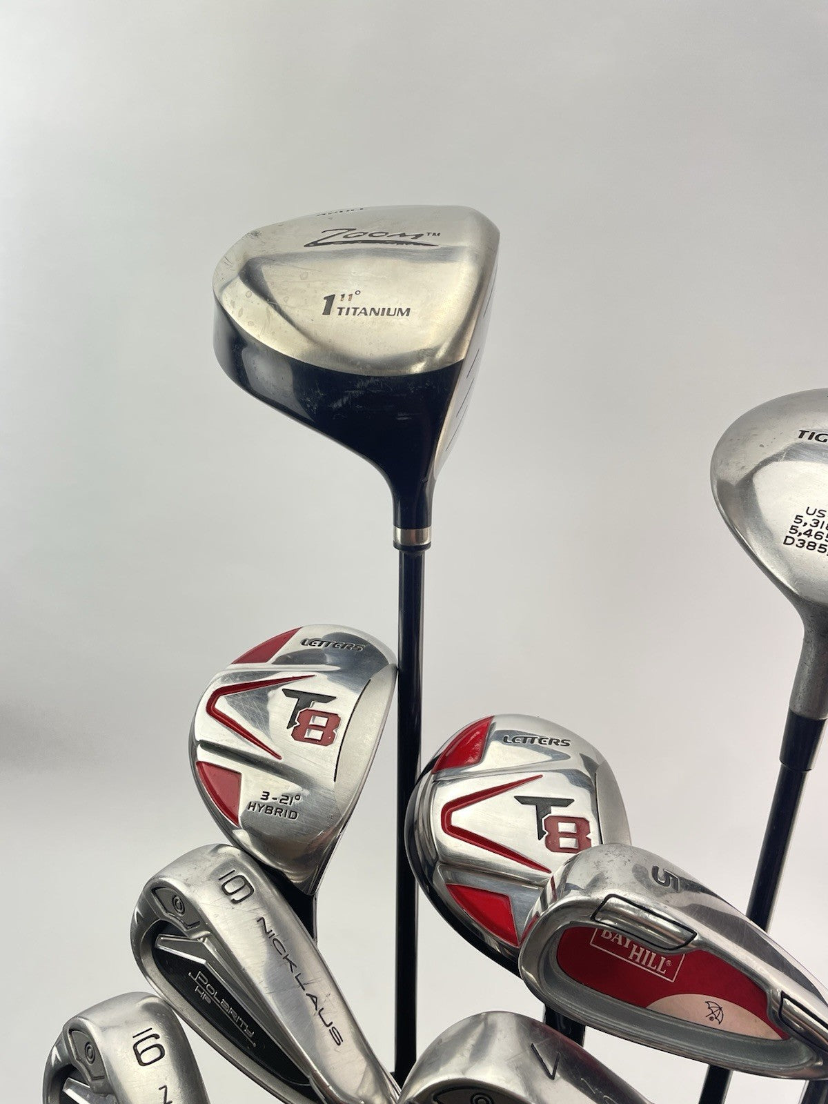 Mens Golf Package Set 12 Clubs Regular Flex /Right /New Grips /Powakaddy Bag3