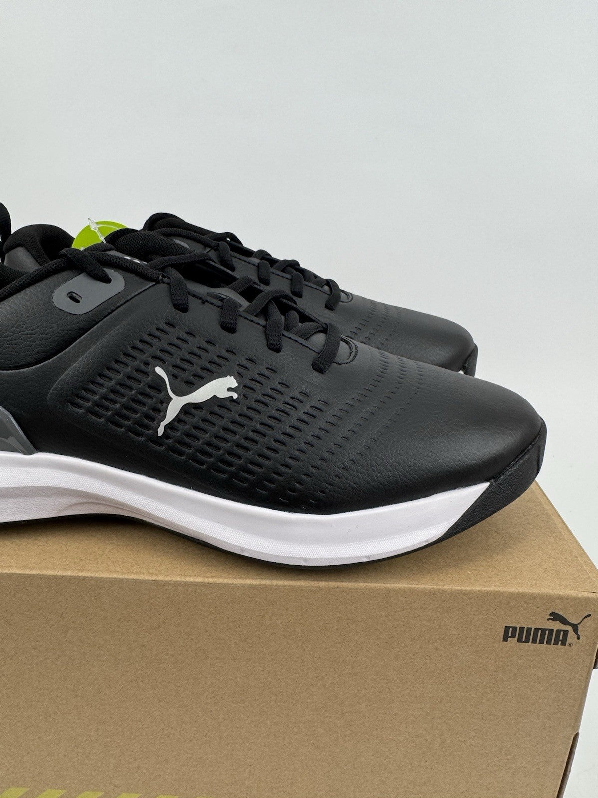 Puma Fusion Plus Spiked Golf Shoes Men's Size UK 8 Black Waterproof/318586