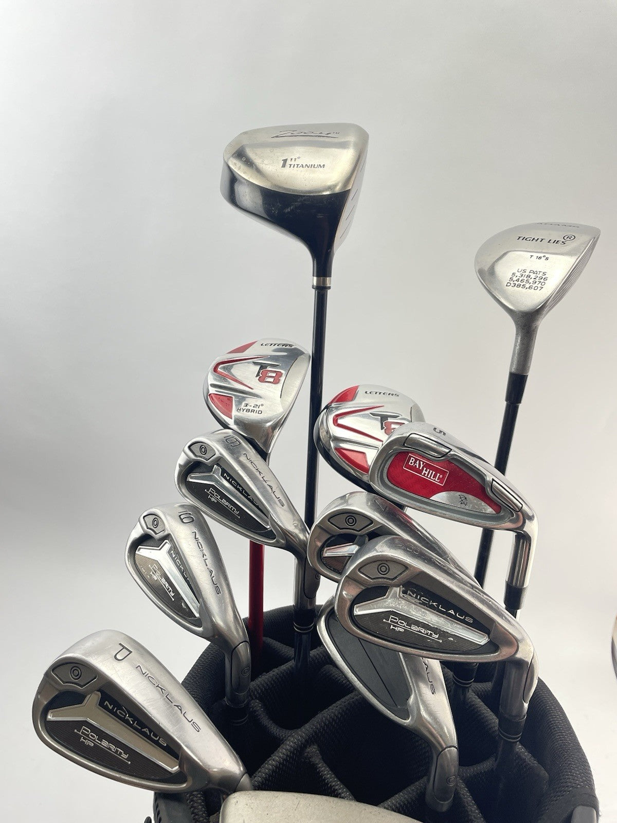 Mens Golf Package Set 12 Clubs Regular Flex /Right /New Grips /Powakaddy Bag1