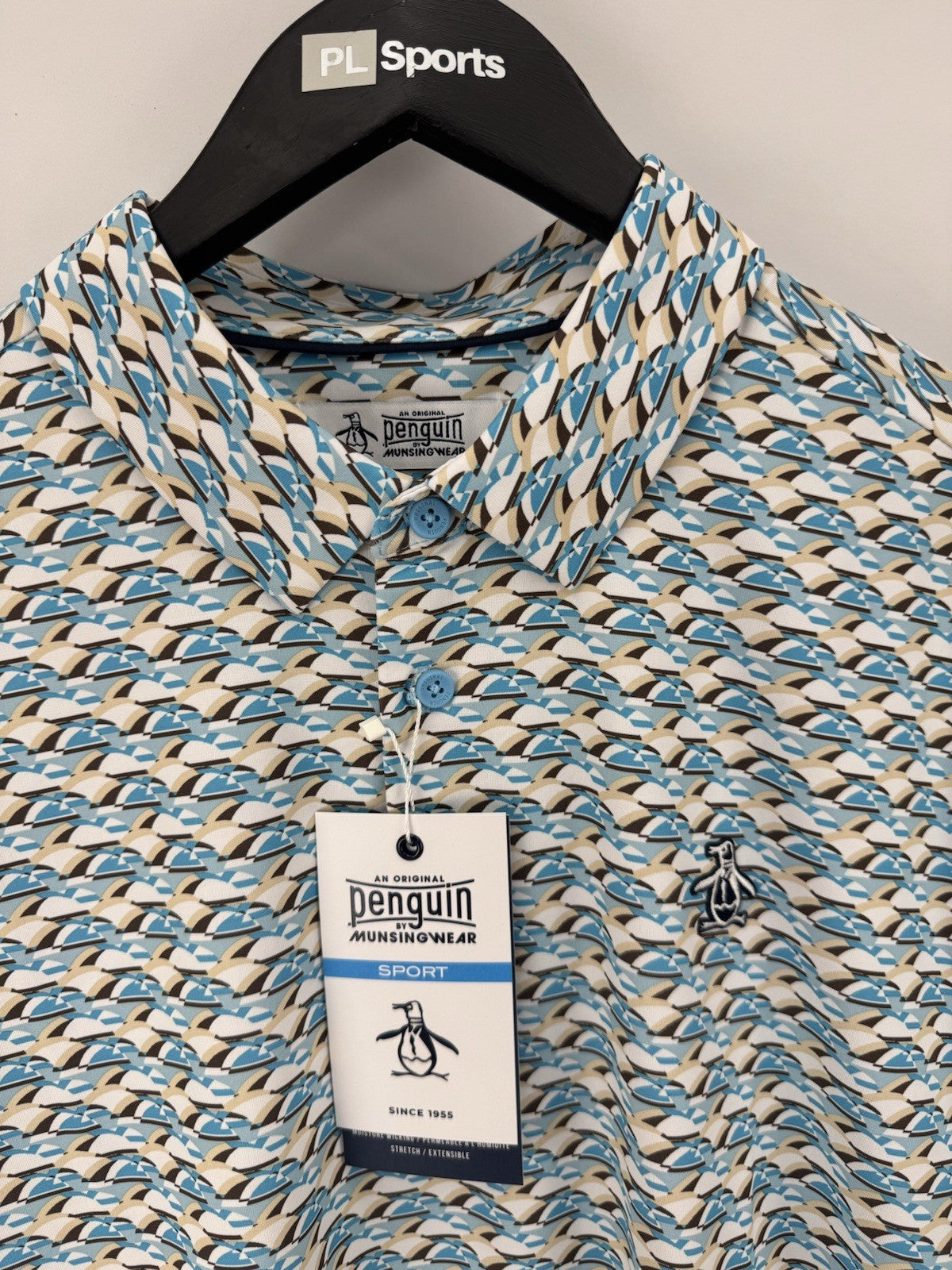 Men’s Original Penguin Layered Umbrella Golf Polo Shirt Size UK Large/ 3528914