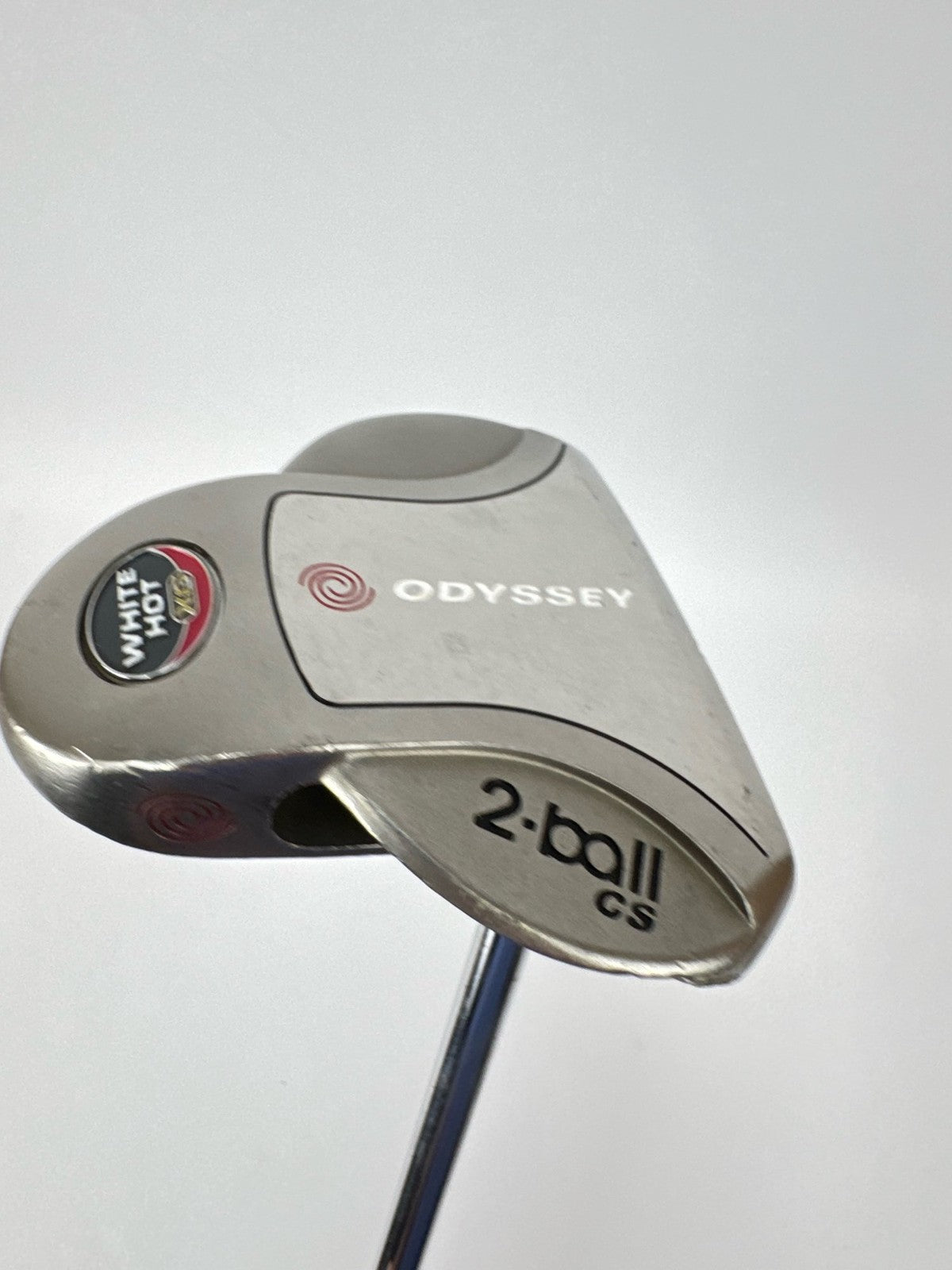 Odyssey 2 Ball Putter White Hot CS 34 Inch Steel Right Handed Mallet Used/366643