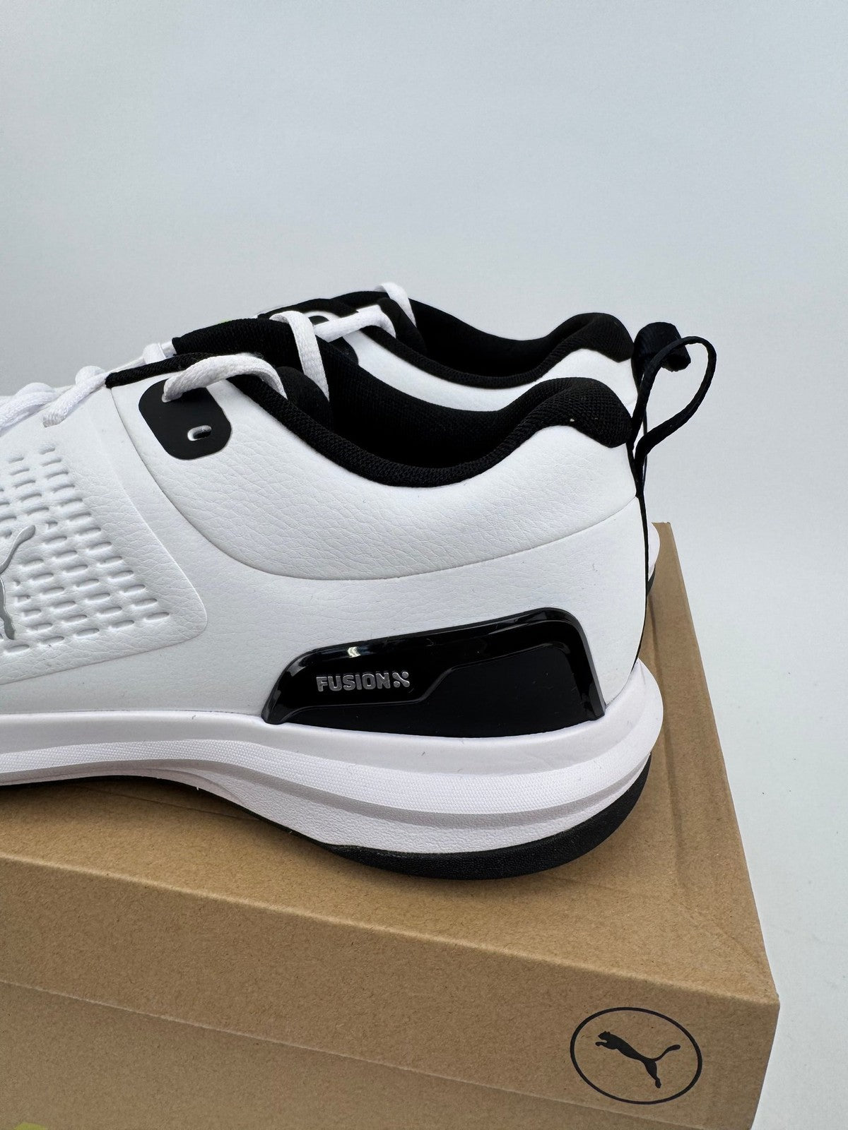 Puma Fusion Foam Fusion Plus Golf Shoes Mens 10.5 White Black Regular Fit/318641
