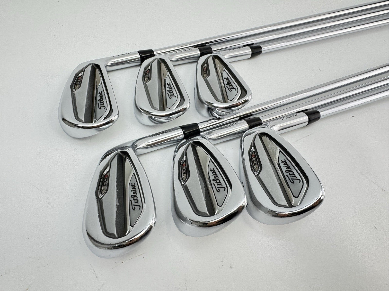 Titleist T100s Irons 5-PW Project X LZ 6.0 Stiff Steel +1/2 /New Grips /290930