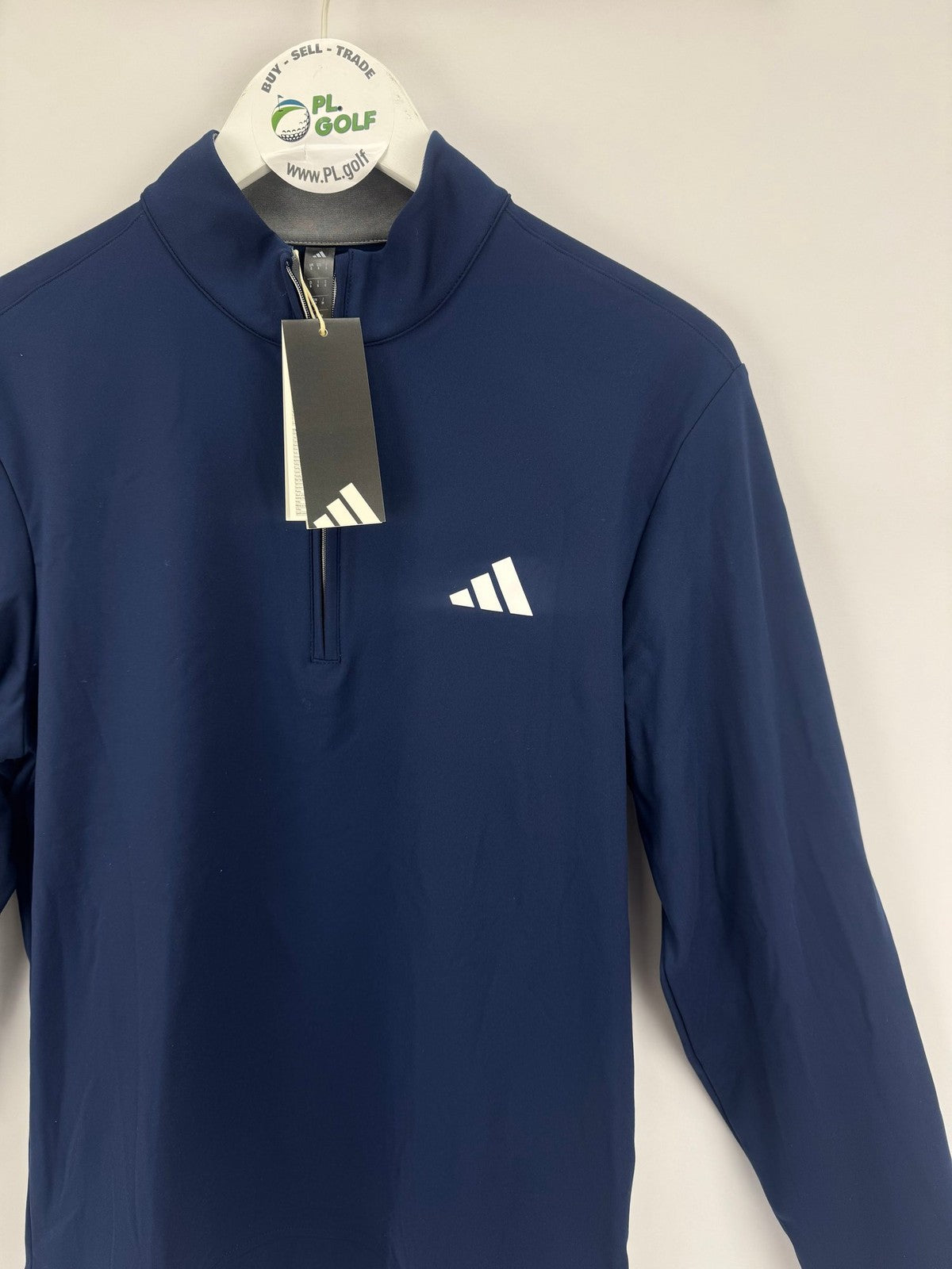Adidas JX4438 Ultimate Quarter Zip Sweatshirt Men's Small Navy Blue Golf/327212