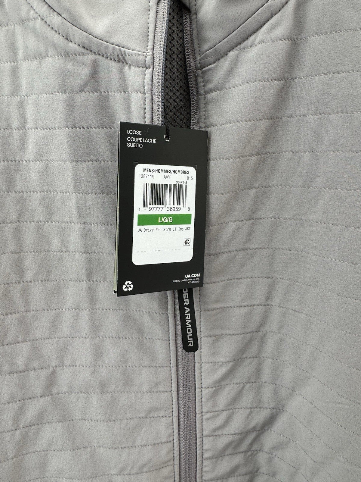 Under Armour Drive Pro Storm Jacket Lightweight Insulated UK Large /New /242336