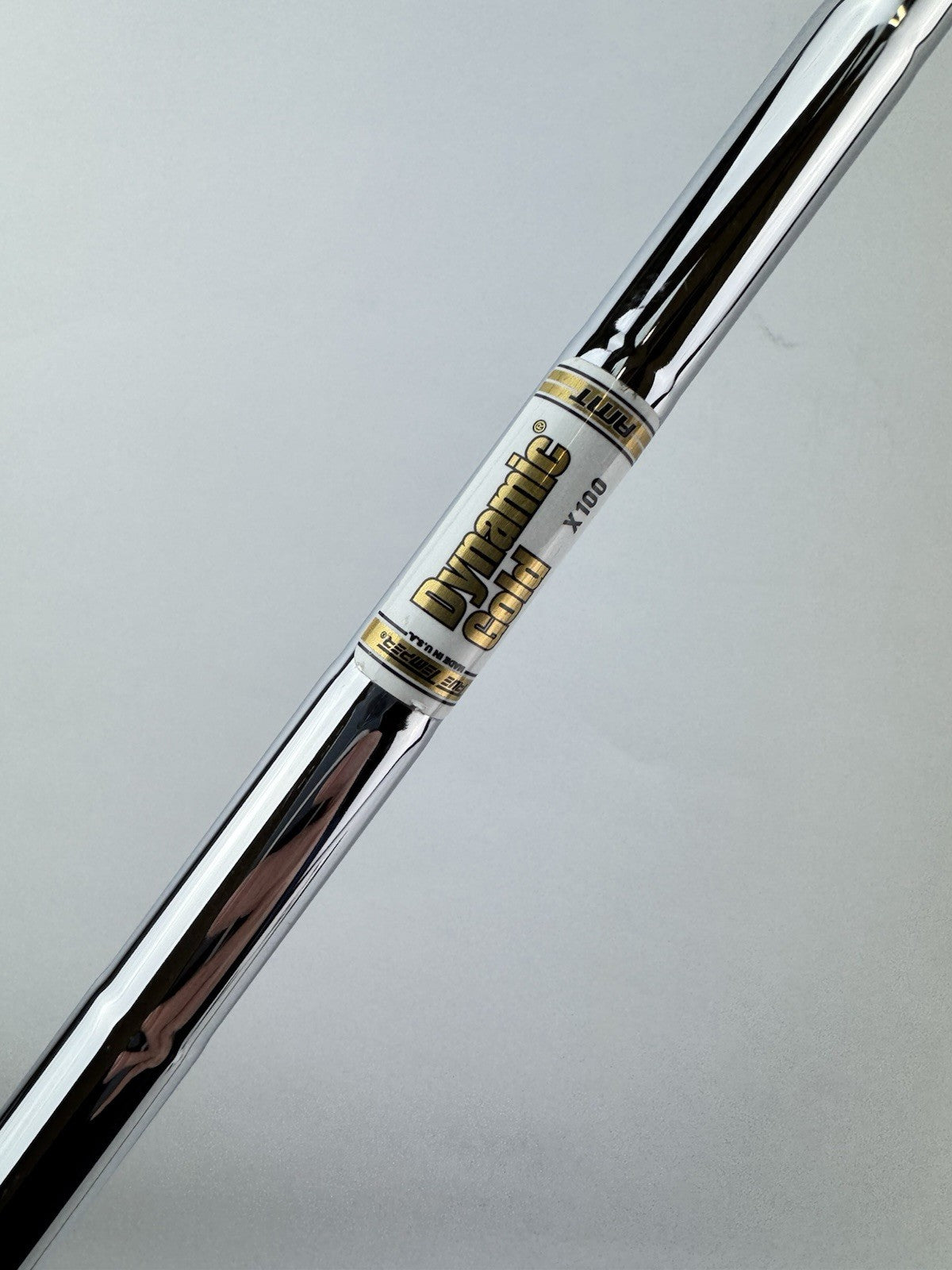 Dynamic Gold AMT Iron Shaft X100 Extra Stiff Steel 35.5 /0.355 Tapered /234021