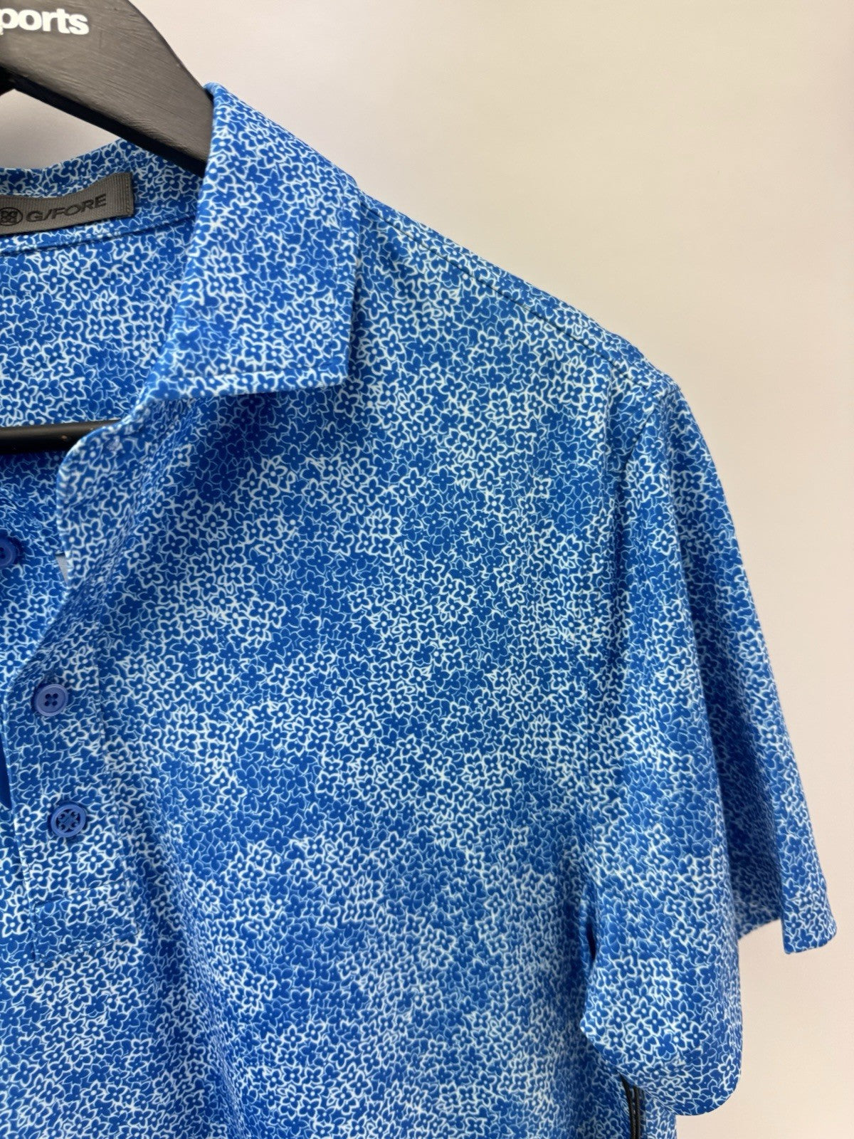 G Fore Golf Polo Shirt Hydrangea Tech Mens UK Small /Blue /New /286774