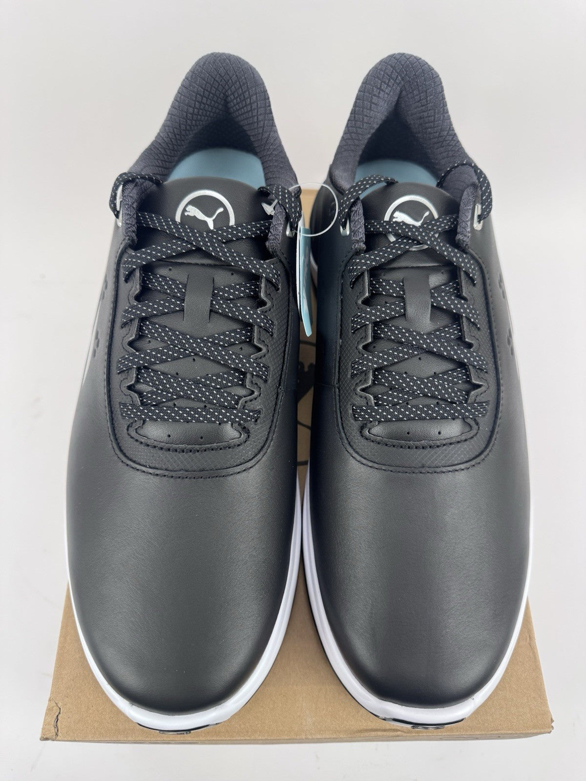 Puma Phantomcat Nitro Men's Golf Shoes Size UK 10 Black Silver Yellow/323248