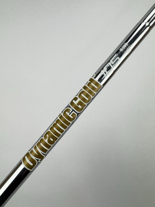 Dynamic Gold 105 Iron Shaft R300 Regular Flex Steel 35.25” /0.355 Tapered /326020