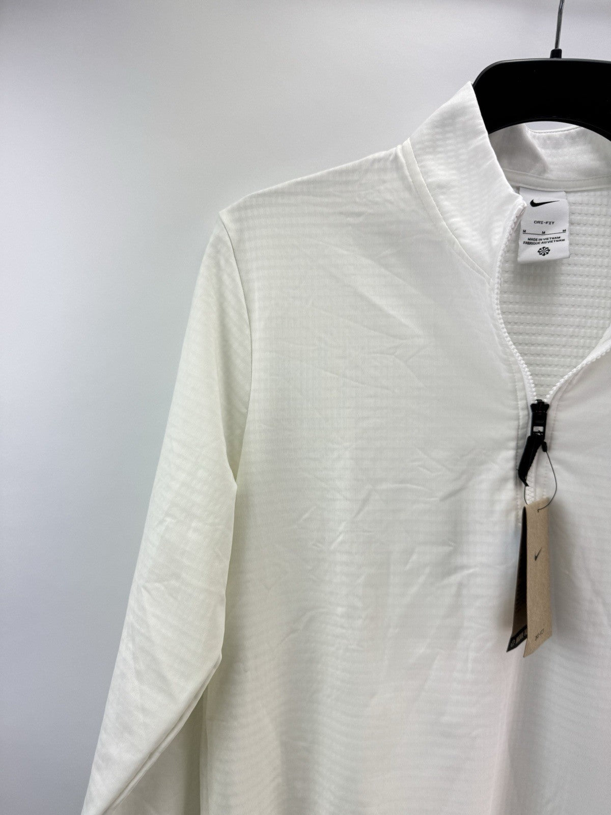 Nike Golf Pullover Victory 1/2 Zip /Light Grey /UK Medium /White /New /276892