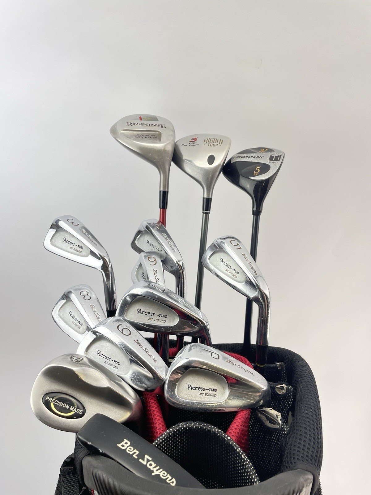 Mens Golf Package Set 13 Clubs Regular Flex /Right /New Grips /Cart Bag /283080