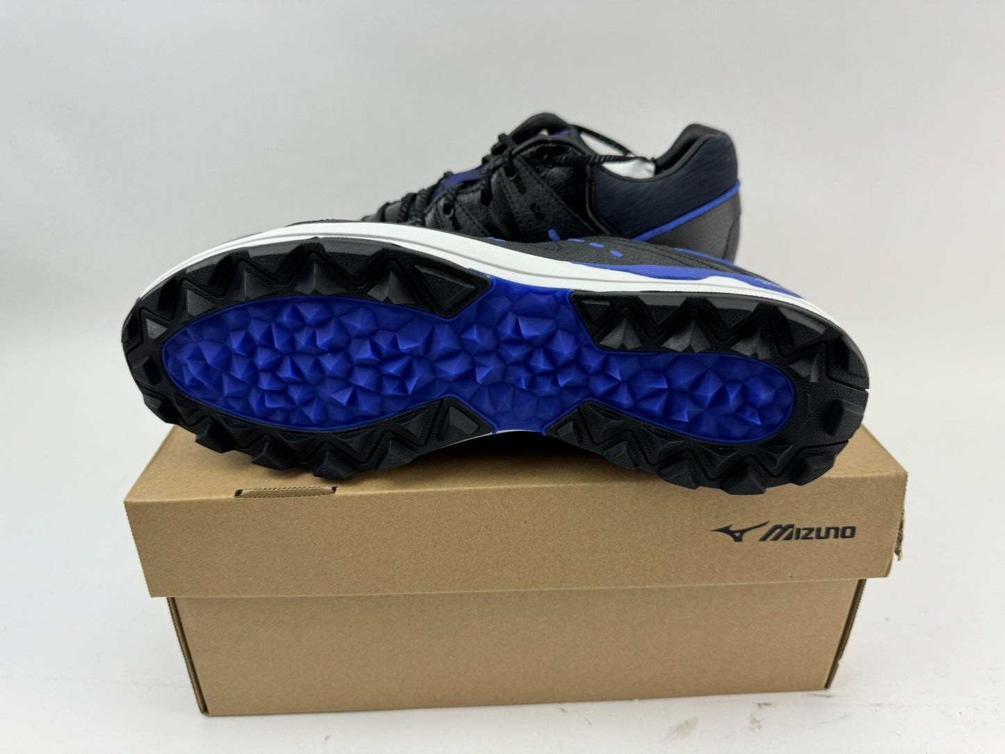 Mizuno Wave Hazard Golf Shoes UK 9.5 Black/Blue /Spikeless /New /197655