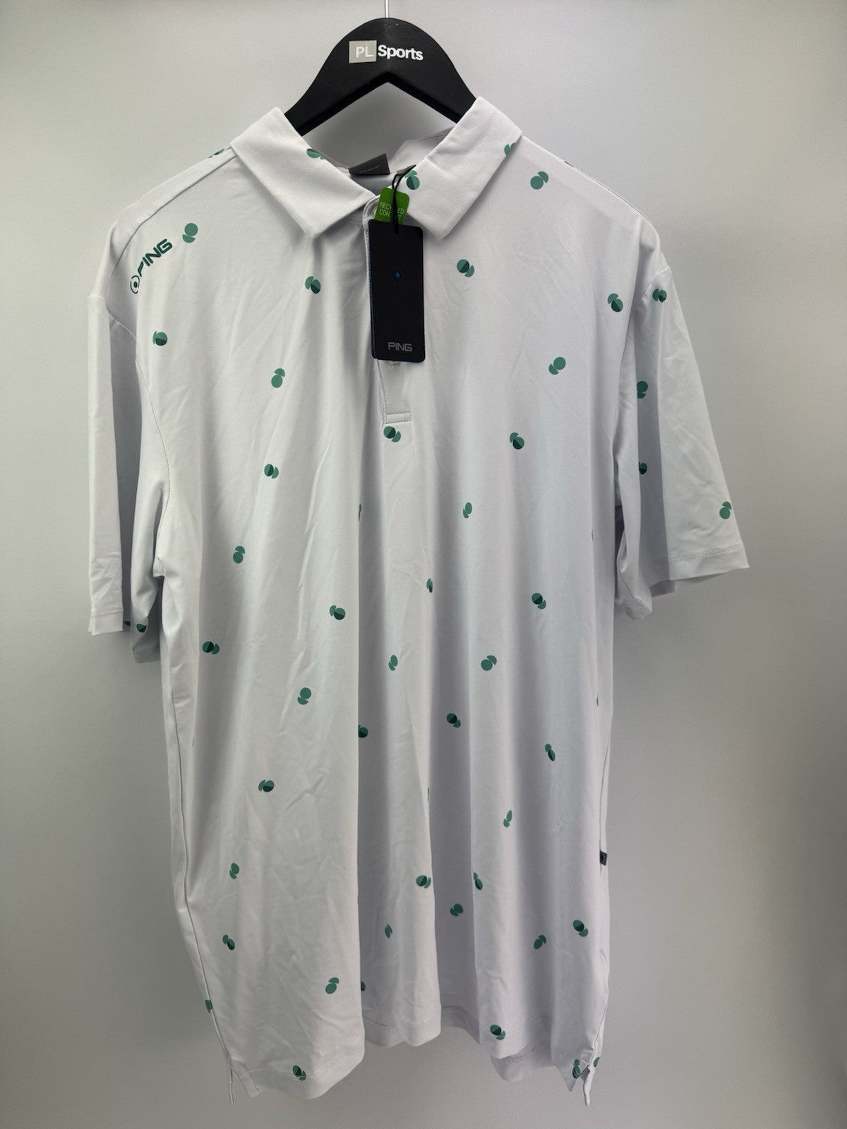 Ping Golf Mens Polo Shirt Two Tone UK XL /Short Sleeve /White /New /308060