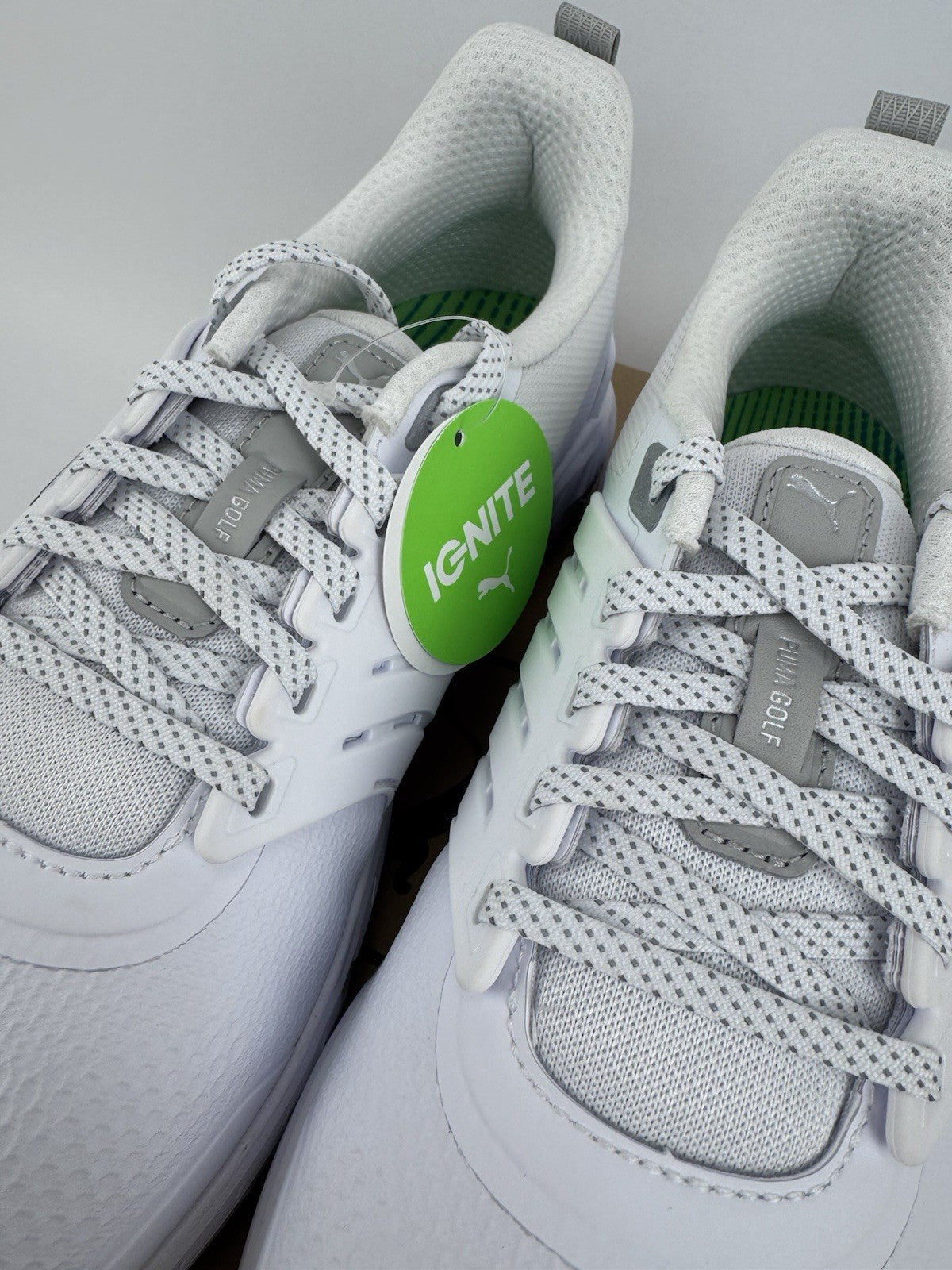 Puma Ignite Elevate 2 Tour Men's Golf Shoes Size UK 10 White Waterproof/319146