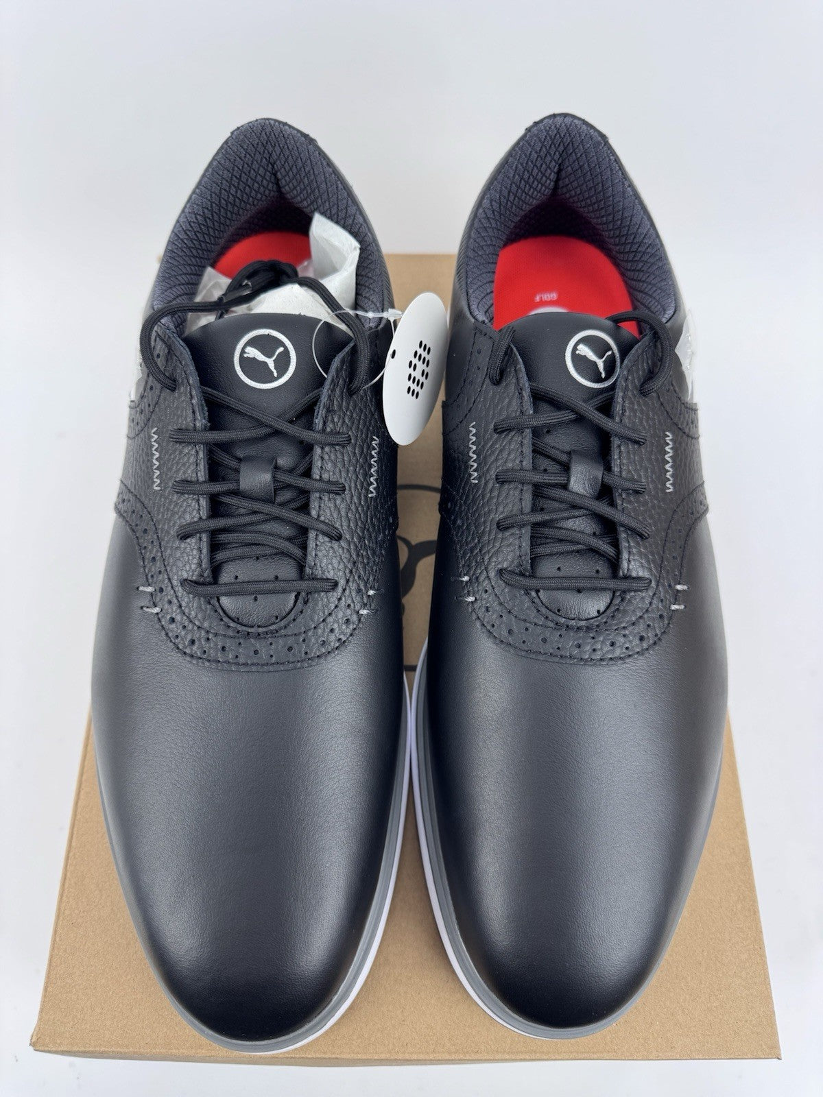 Puma Avant Golf Shoes Men's Size UK 10 Waterproof Black Premium/318404