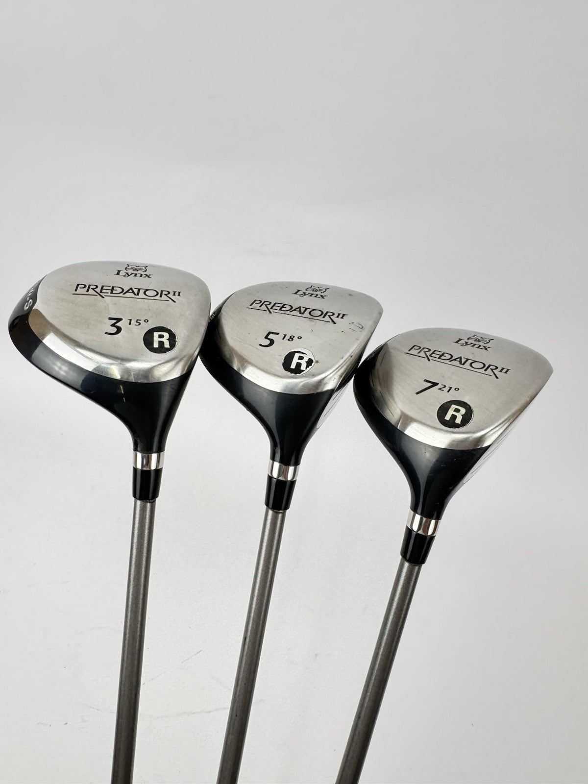 Lynx Golf Fairway Wood Set 3,5+7 Woods Regular Flex Graphite /New Grips /350740