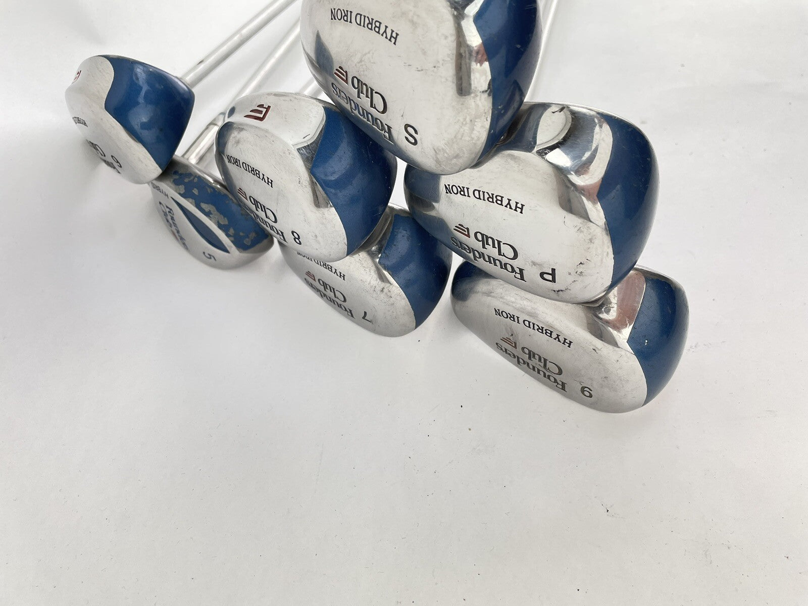 Founders Clubs Ladies Hybrid Irons 5-SW Ladies Flex Graphite /New Grips /1649614