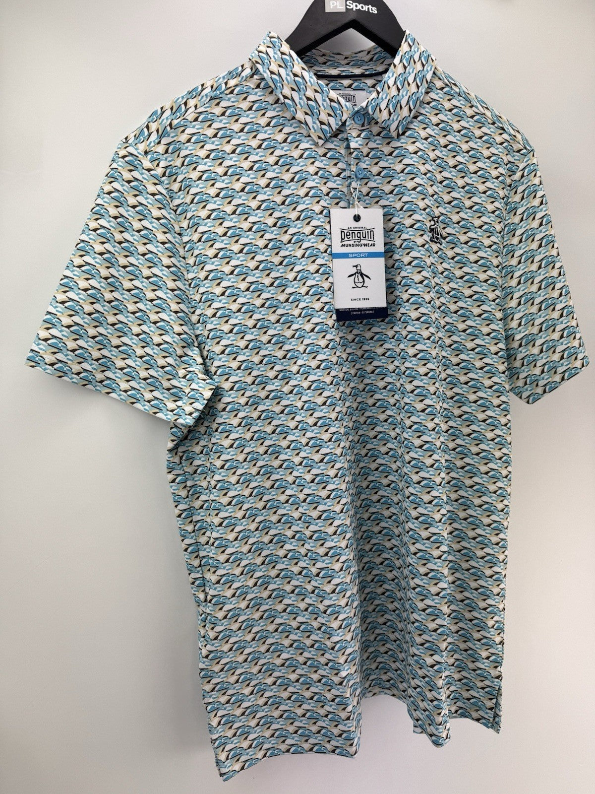 Men’s Original Penguin Layered Umbrella Golf Polo Shirt Size UK Medium/ 311089