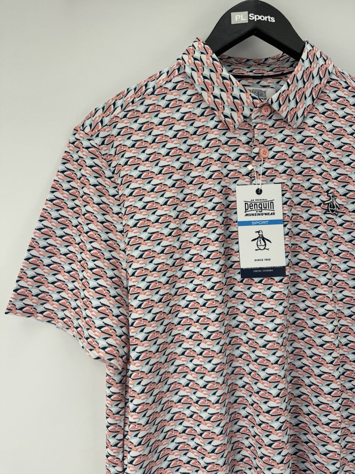 Men’s Original Penguin Layered Umbrella Golf Polo Shirt Size UK Medium/ 352832