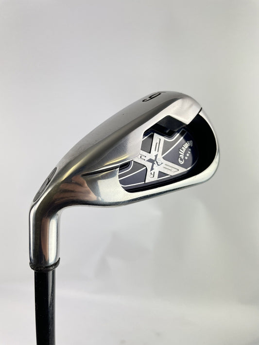 Callaway Golf X18 6 Iron Stiff Flex Graphite /Left Handed /New Grip /53490