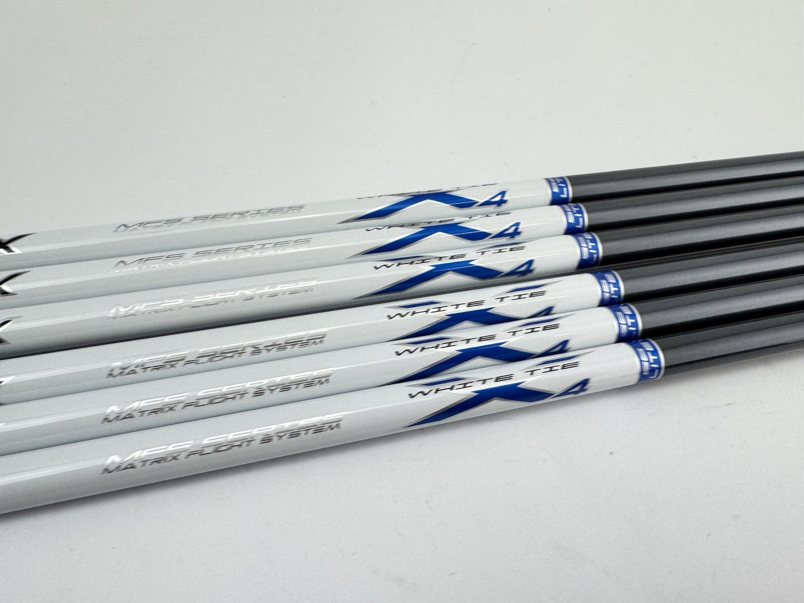 Matrix Ozik White Tie Iron Shaft Set (7) X4 Lite Senior Graphite 42”/0.370/New3