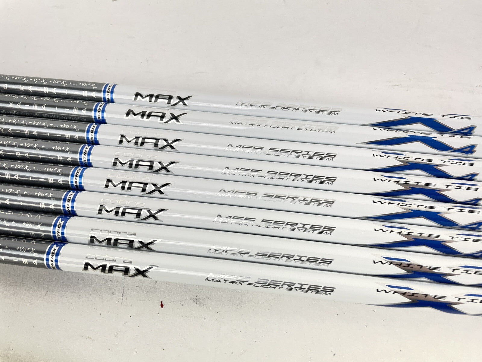 Matrix Ozik White Tie Iron Shaft Set (8) X4 58R Regular Graphite 42”/0.370/138421