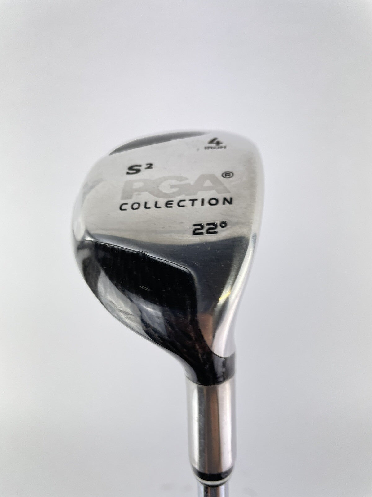 PGA Golf 4 Hybrid 22* Carbon Crown Regular Steel /Right Handed /New Grip /121722