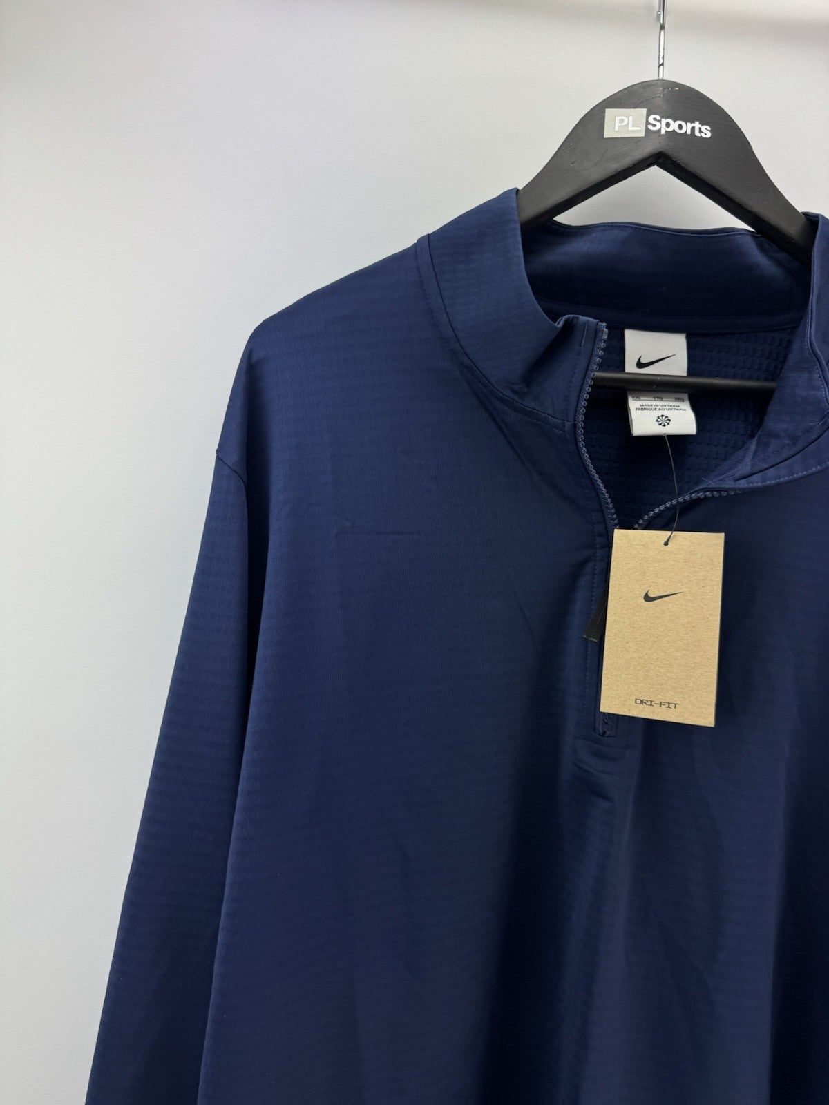 Nike Golf Pullover Victory 1/2 Zip /Light Grey /UK XXL /Navy /New /279553