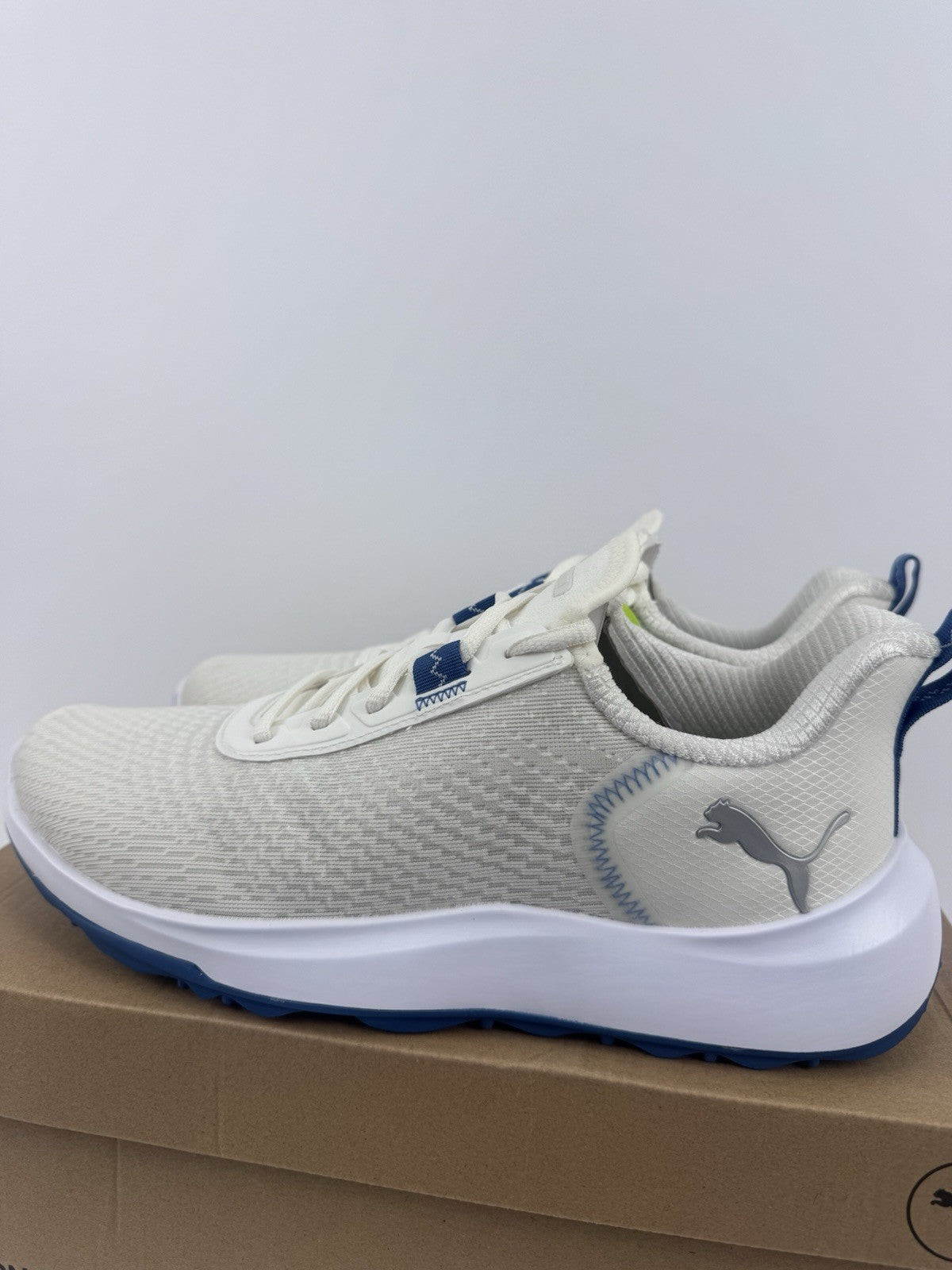 Puma Fusion Crush Sport Women's Trainers Size UK 8 White Blue Breathable/323452
