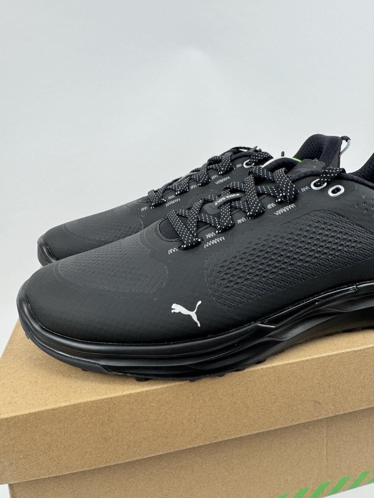 Puma IGNITE Elevate X Golf Shoes Men's Size UK 7.5 Black Waterproof/321242