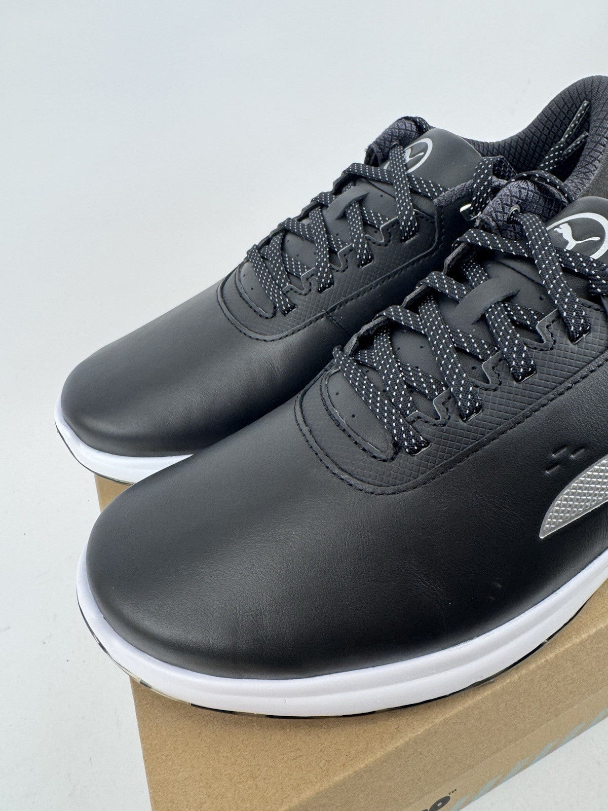Puma Phantomcat Nitro Men's Golf Shoes Size UK 10 Black Silver Yellow/320313