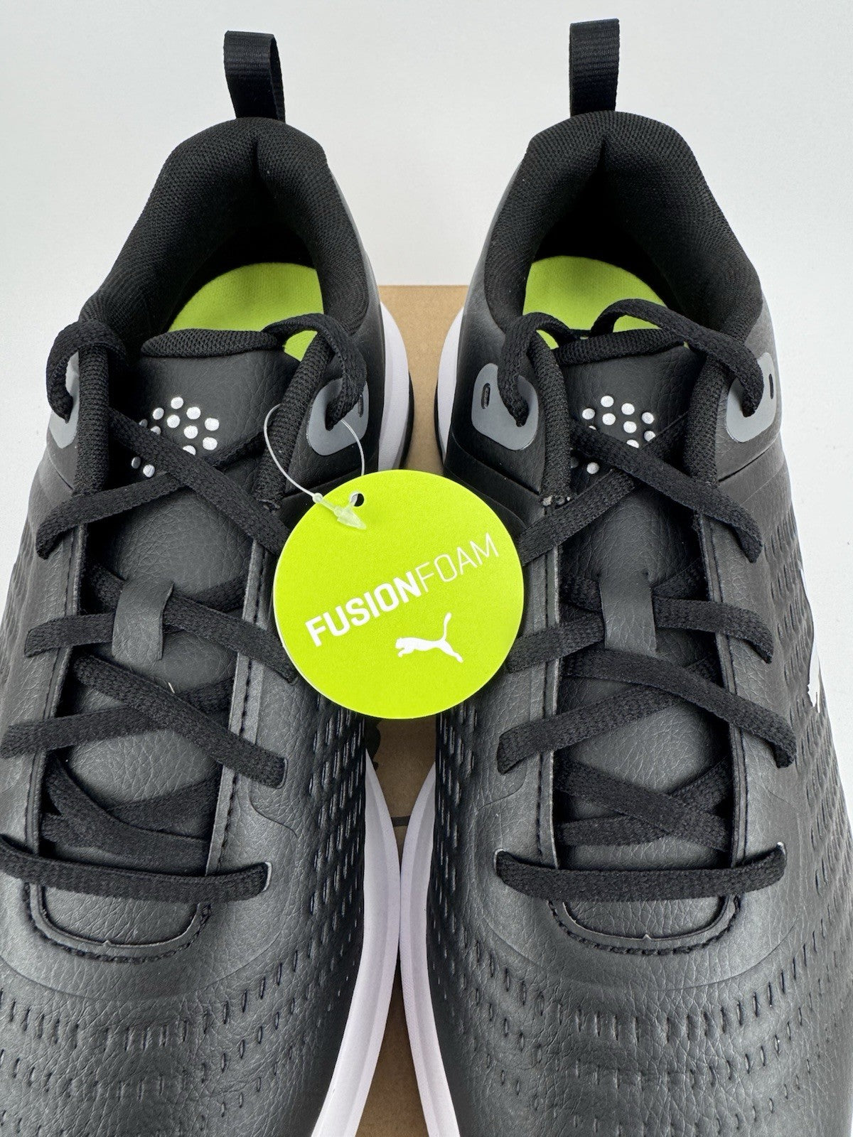 Puma Fusion Plus Spiked Golf Shoes Men's Size 9 Black Waterproof/318625