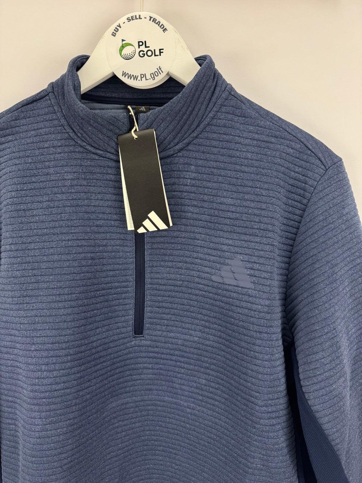Adidas Ultimate365 DWR Textured Half Zip Pullover Mens Medium Navy Golf/327242