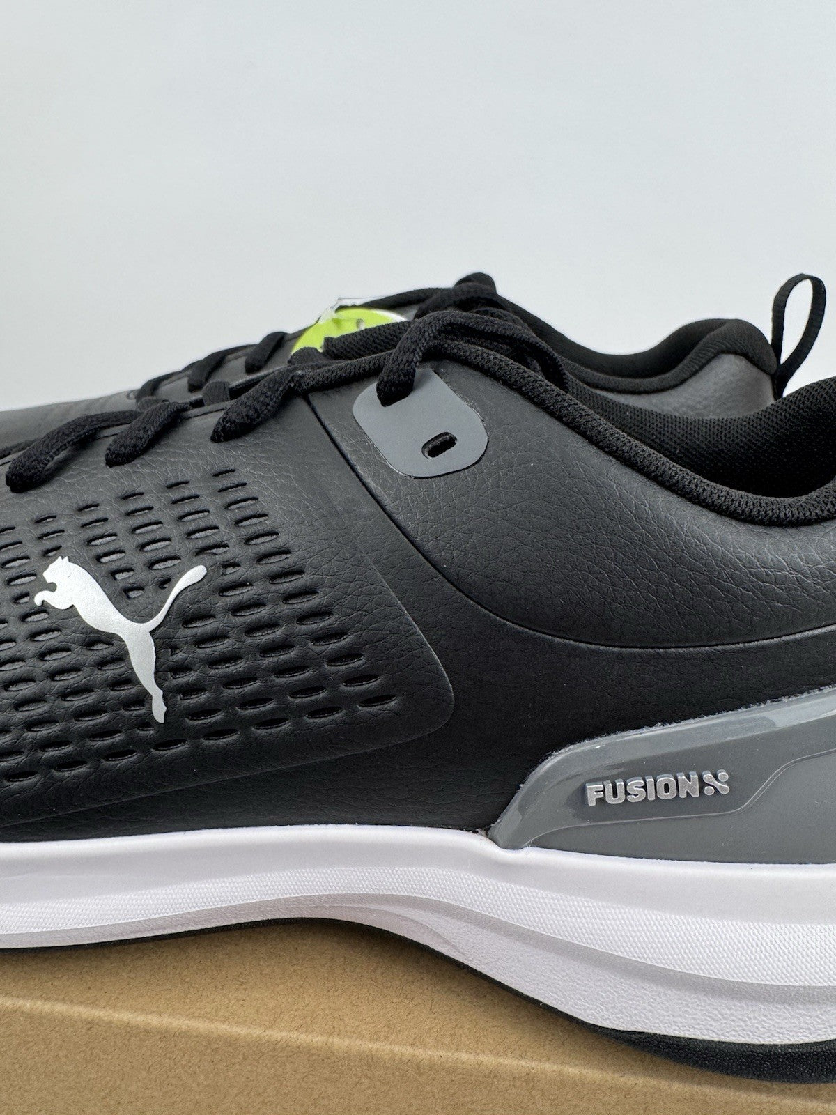Puma Fusion Plus Spiked Golf Shoes Men's Size 9 Black Waterproof/318623
