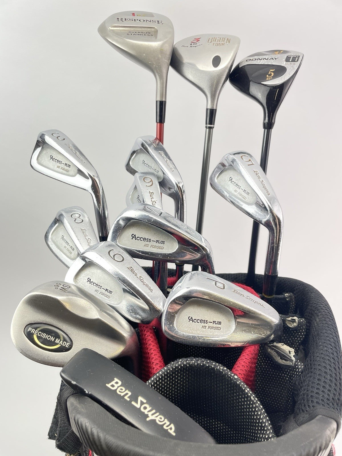 Mens Golf Package Set 13 Clubs Regular Flex /Right /New Grips /Cart Bag /283084