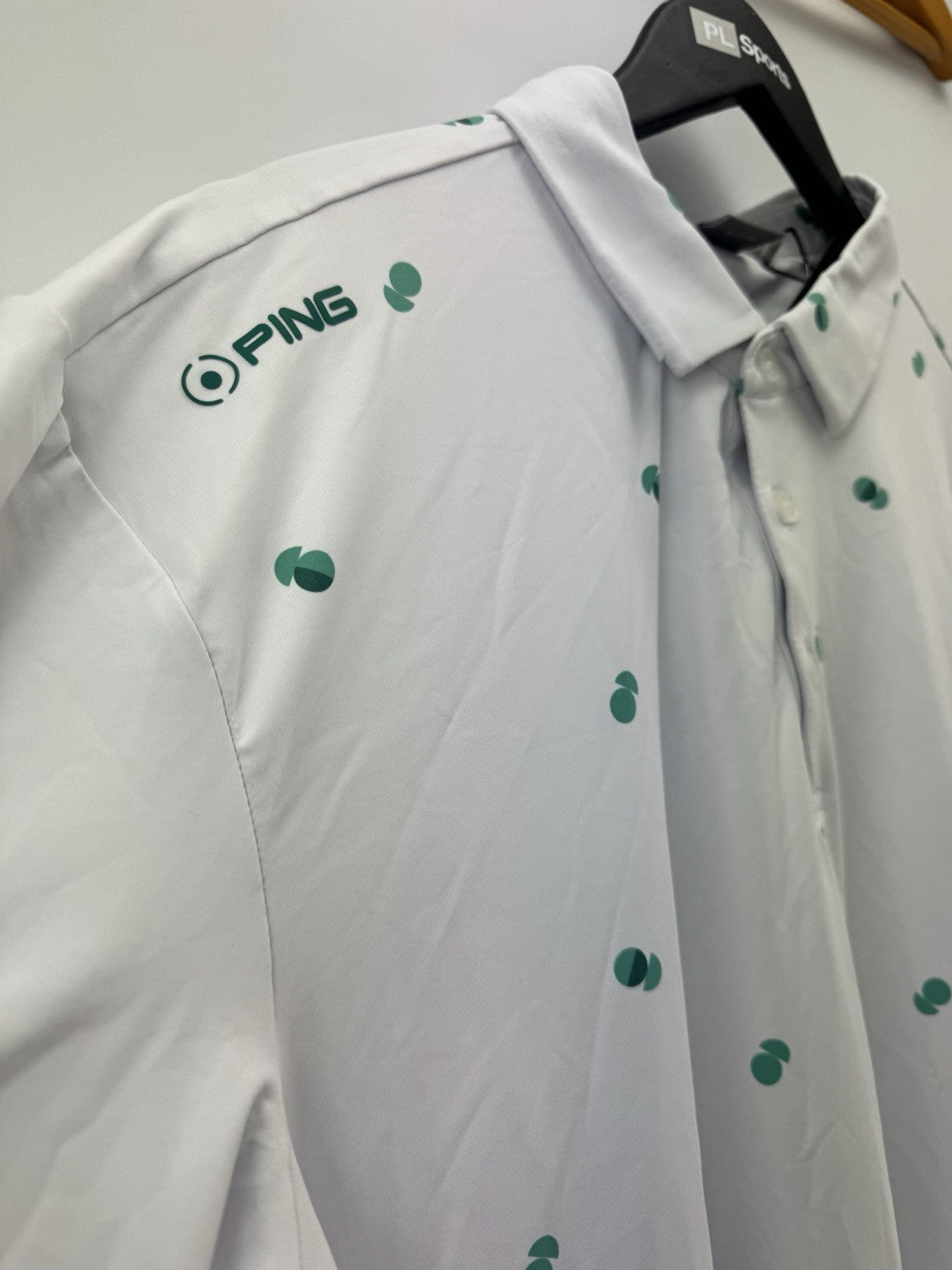 Ping Golf Mens Polo Shirt Two Tone UK XL /Short Sleeve /White /New /3080612