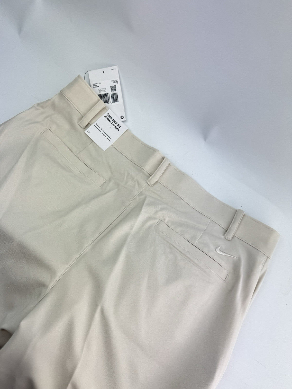 Nike Golf Trousers Dri-Fit Victory Mens W36 L32 /Cream /New /300387