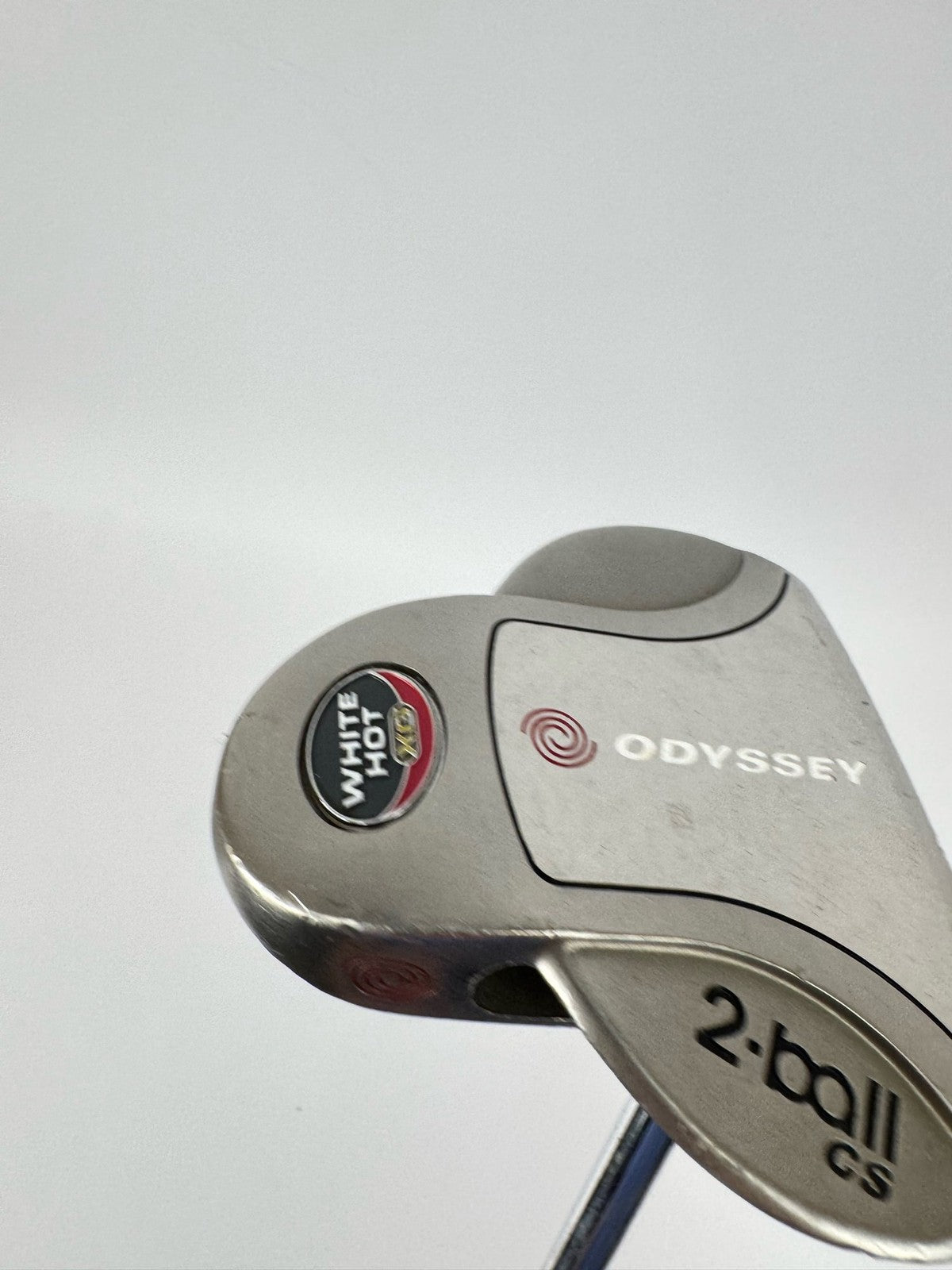 Odyssey 2 Ball Putter White Hot CS 34 Inch Steel Right Handed Mallet Used/366641