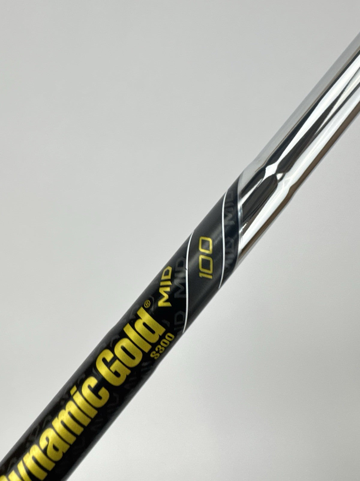 Dynamic Gold Mid 100 Iron Shaft S300 Stiff Flex Steel 35.5”/0.370 Parallel/337067