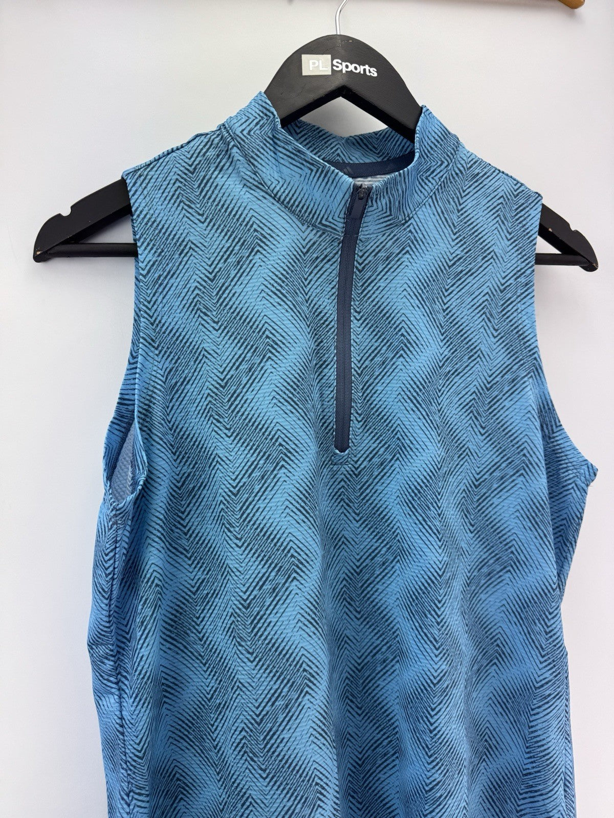 Ladies adidas Ultimate365 Ottoman Printed Sleeveless Polo Size UK Medium /309751