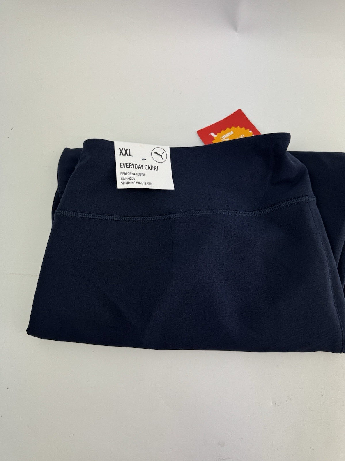Womens Puma Golf Everyday Capri Trousers Navy Size UK XXL High-Rise /300880