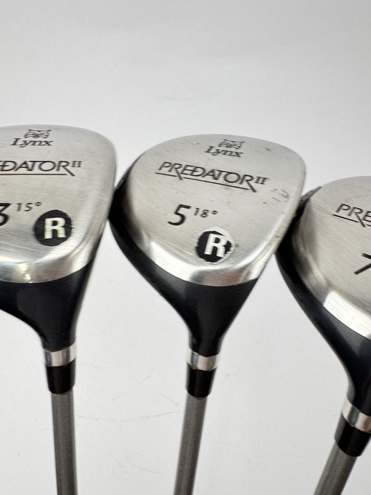 Lynx Golf Fairway Wood Set 3,5+7 Woods Regular Flex Graphite /New Grips /350742