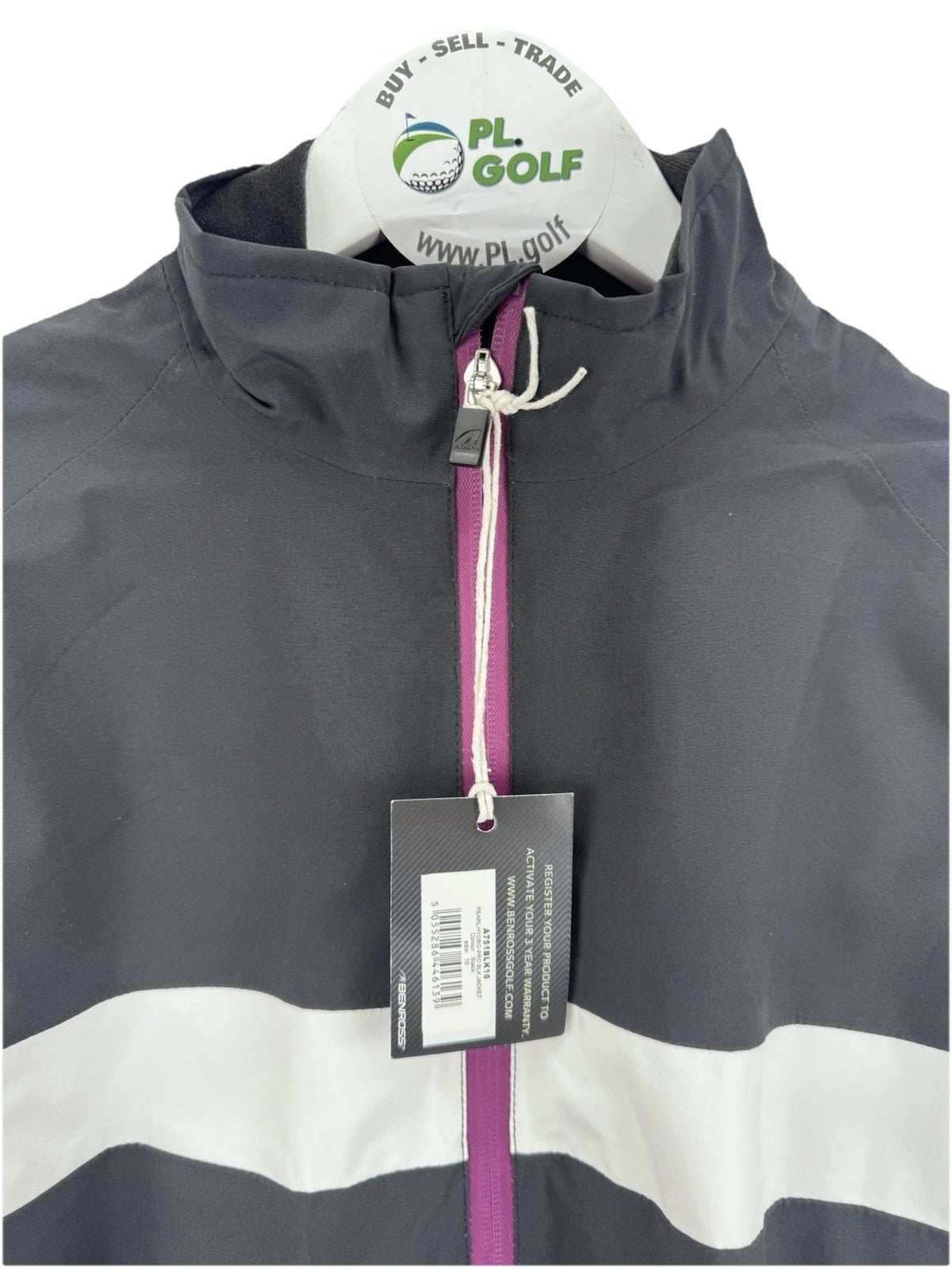Ladies Benross Pearl Hydro Pro Black Rain Jacket UK Size 10/ Brand New/ 318073