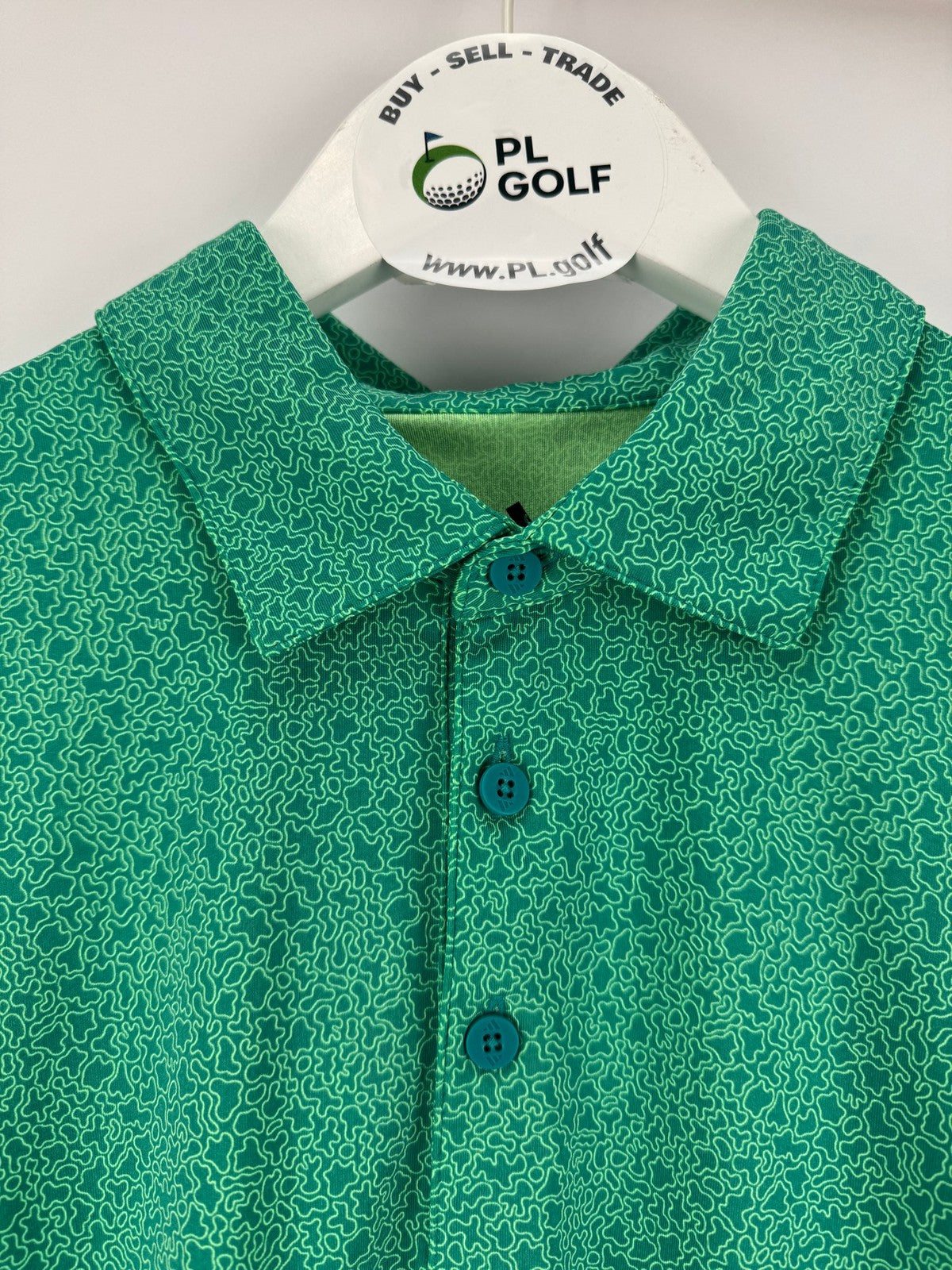 Adidas Men’s Ultimate365 Mini Bunker Golf Polo Size Medium Green/327846