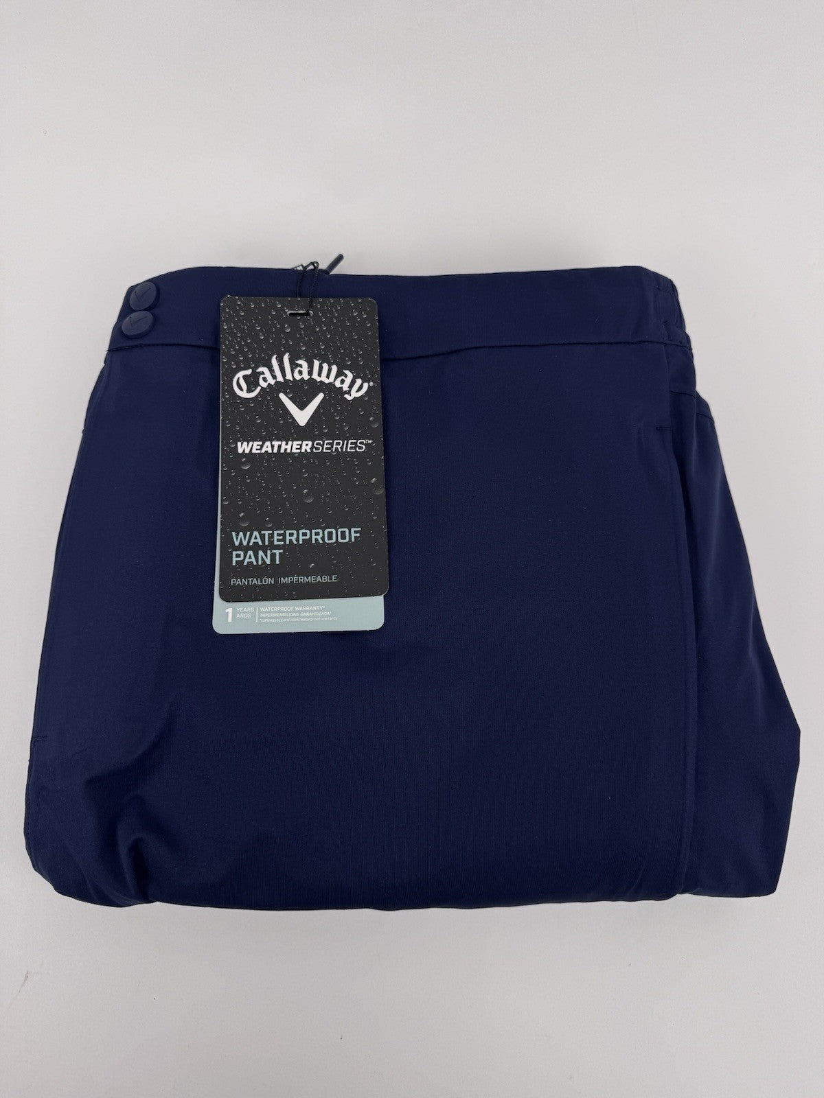 Callaway Weather Series Waterproof Golf Trousers Men's Size Medium Navy/324020
