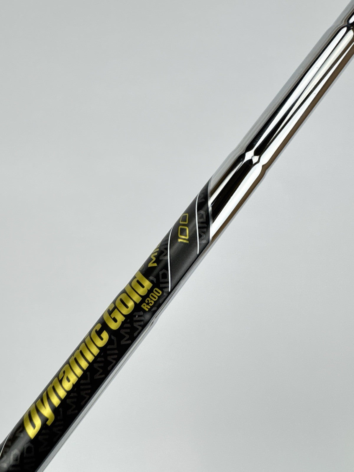 Dynamic Gold Mid 100 Iron Shaft R300 Regular Flex Steel 35.5” /0.355 /318946