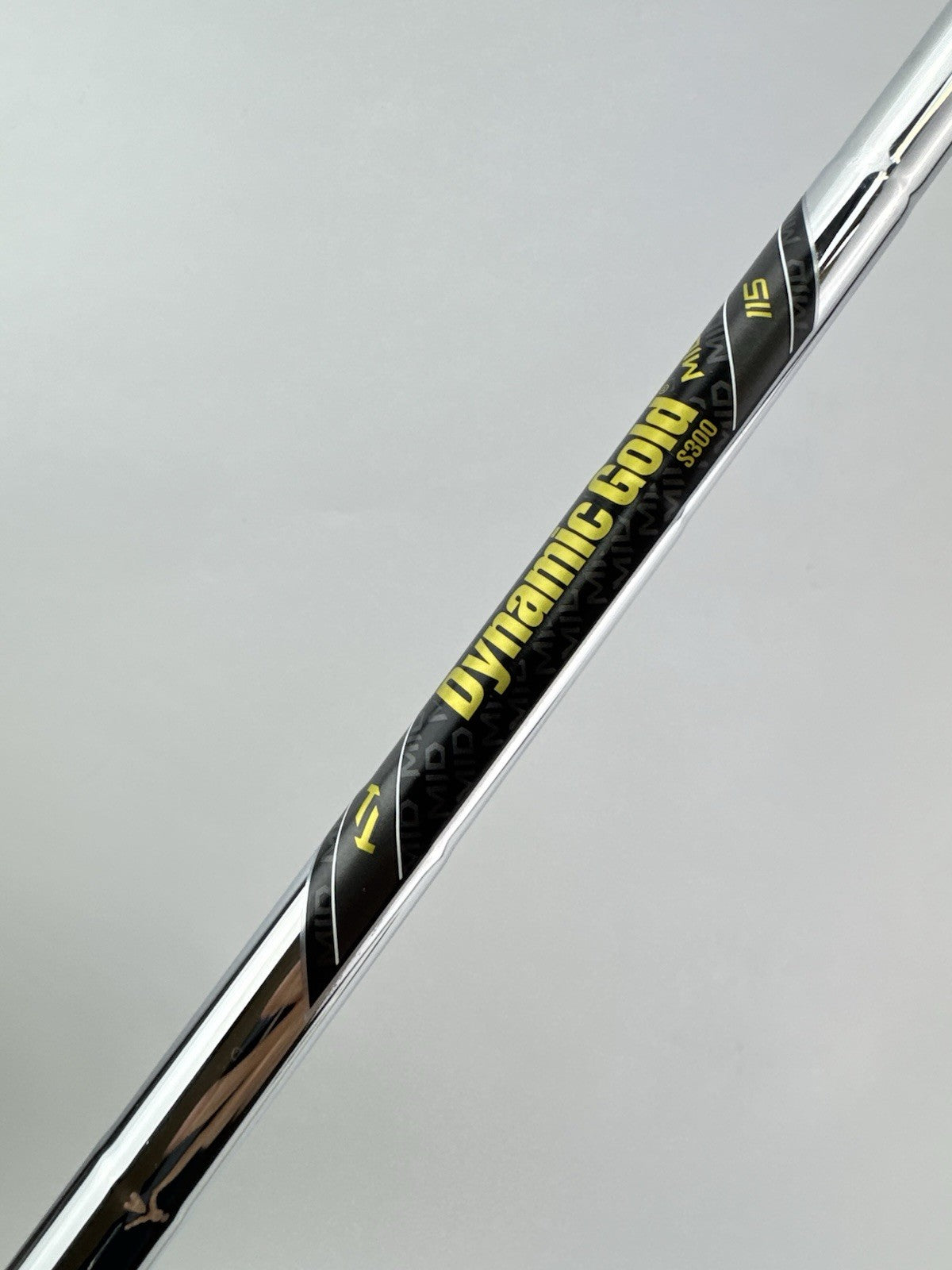 Dynamic Gold 115 Iron Shaft Mid S300 Stiff Flex Steel 35.75”/0.355 Tapered/270193